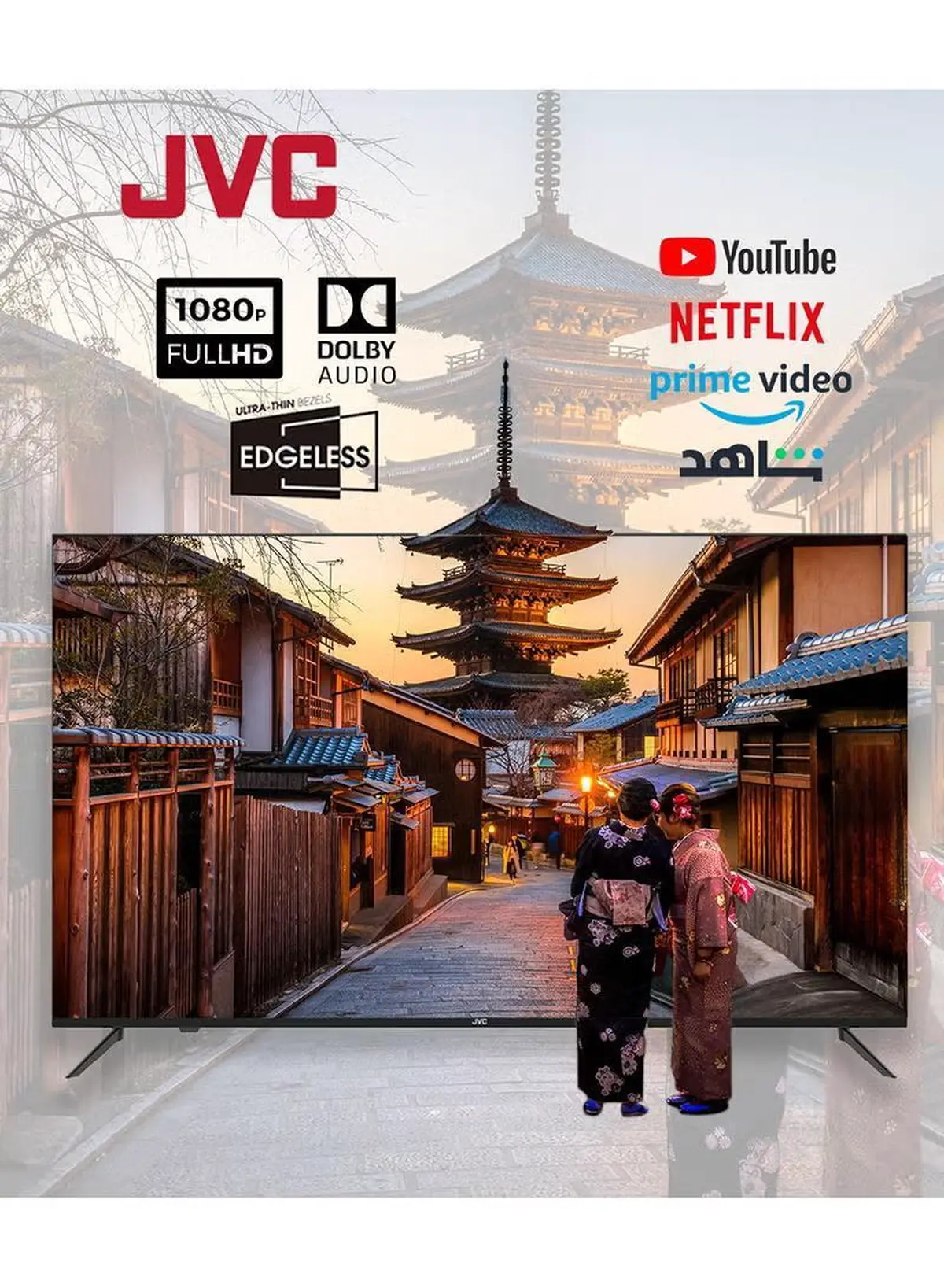JVC 40 Inch Edgeless Full HD Android Smart TV With Dolby Audio And Quadcore Processor-1-1