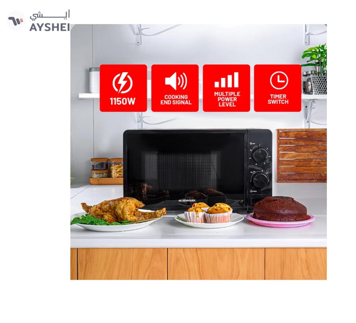 Olsenmark Electric Microwave Oven, 5 Multiple Power Levels-0-landscape