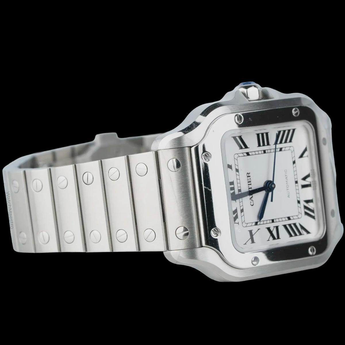 Cartier Santos Medium White-2-2