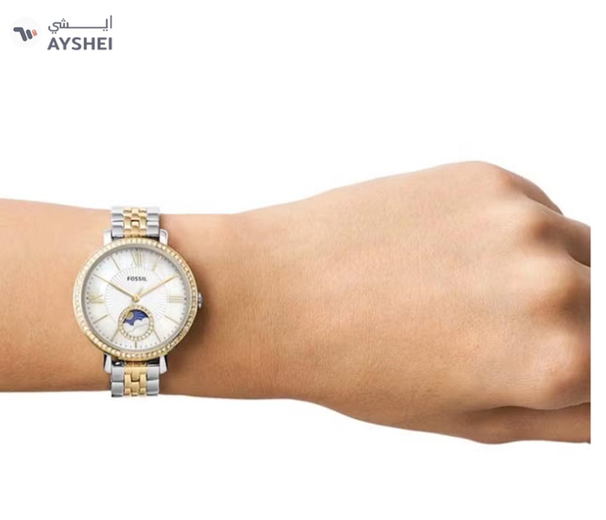 Fossil Women's Jacqueline Round Shape Analog Stainless Steel Wrist Watch ES5166 - 36mm-3-3