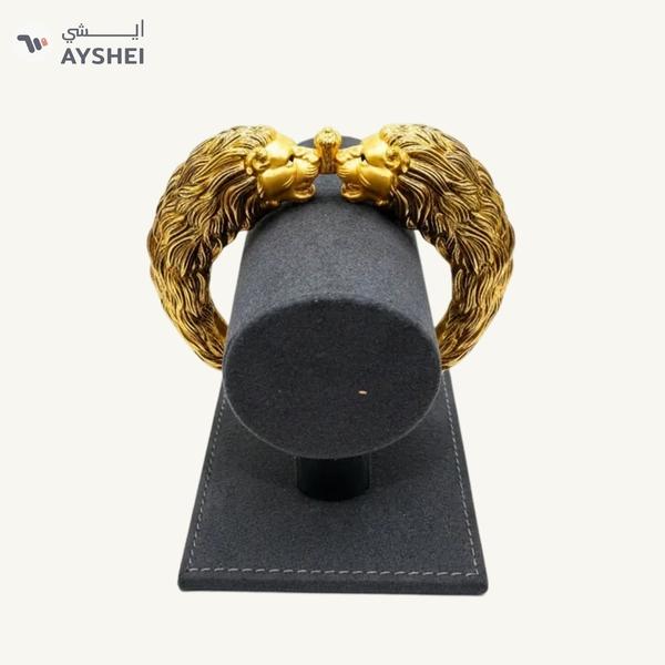 Exquisite 22 Carat Gold Lion King Bangle - Ayshei Auction