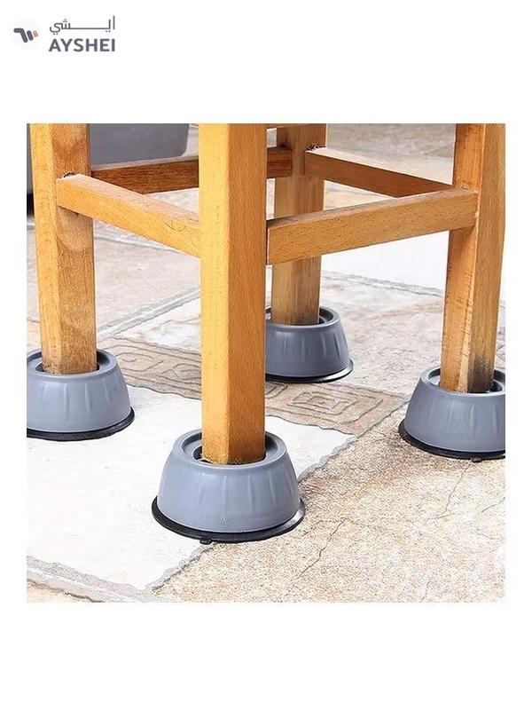 Sunshine 8-Piece Washer Dryer Anti Vibration Pads With Suction Cup Feet Blue 4 x 5cm