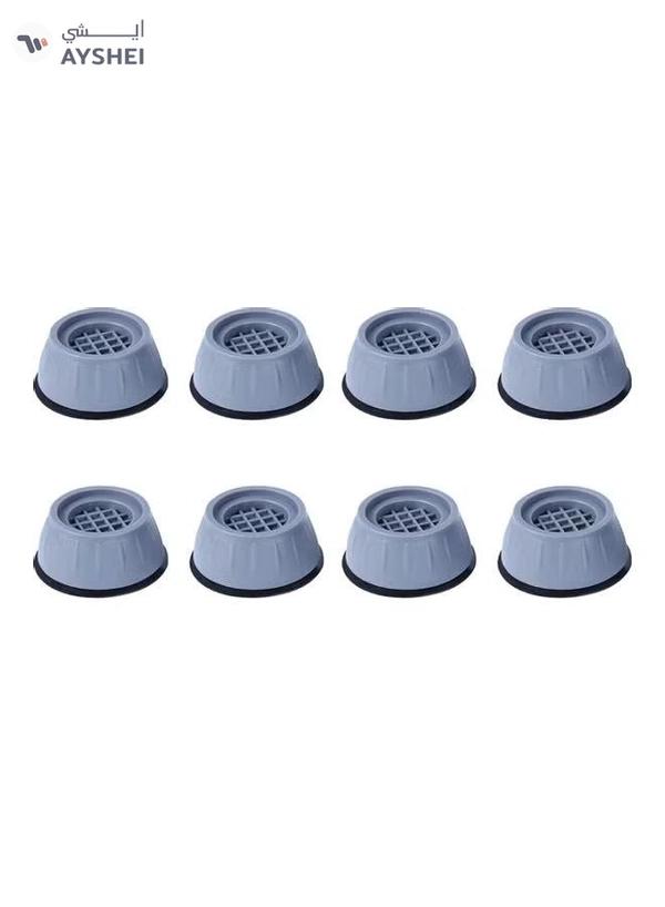 Sunshine 8-Piece Washer Dryer Anti Vibration Pads With Suction Cup Feet Blue 4 x 5cm