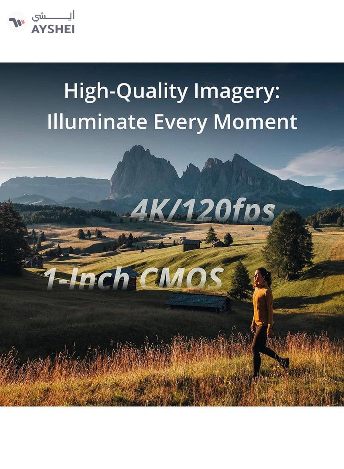 DJi Osmo Pocket 3 Vlogging Camera With 1-Inch CMOS & 4K/120fps Video 3-Axis Stabilization Fast Focusing Face/Object Tracking 2-Inch Rotatable Touchscreen Small Video Camera For Photography Youtube-5-5