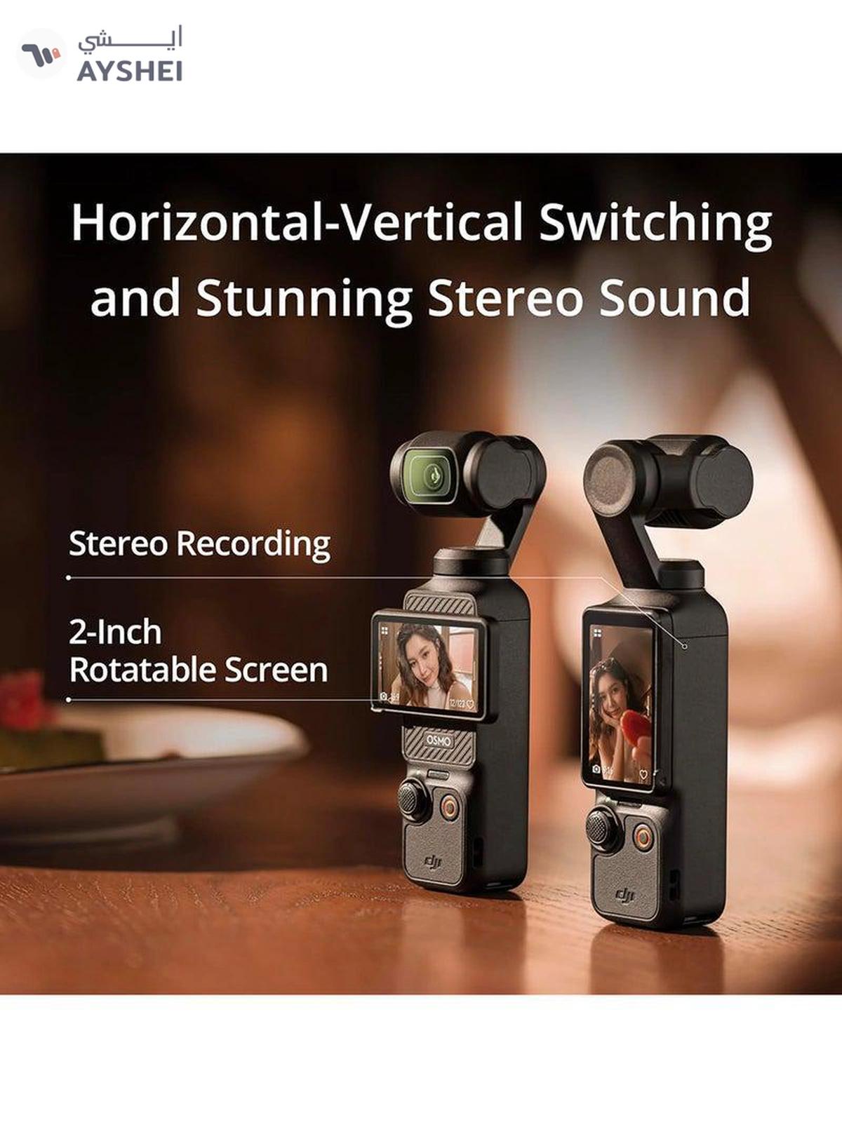 DJi Osmo Pocket 3 Vlogging Camera With 1-Inch CMOS & 4K/120fps Video 3-Axis Stabilization Fast Focusing Face/Object Tracking 2-Inch Rotatable Touchscreen Small Video Camera For Photography Youtube-1-1