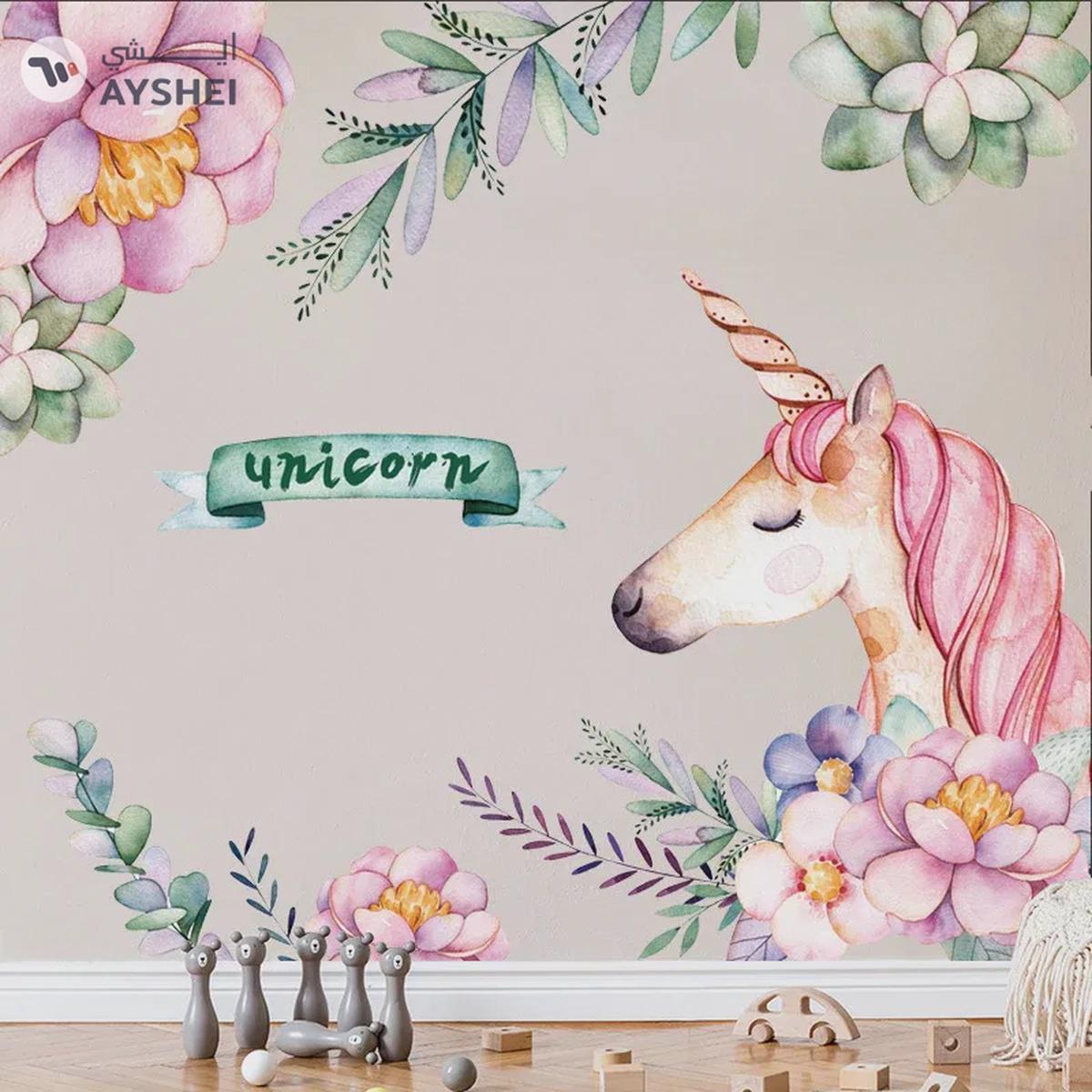 Babyqlo Unicorn Wall Sticker For Kids Room-1-portrait