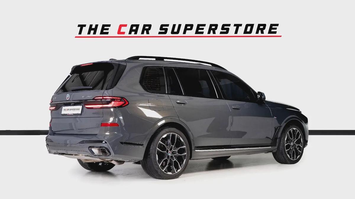 BMW X7 X-Drive 40i M Sport-GCC-AGMC Warranty and Service Contract Until 01/2028- 1 Owner-7 Seats-7-7