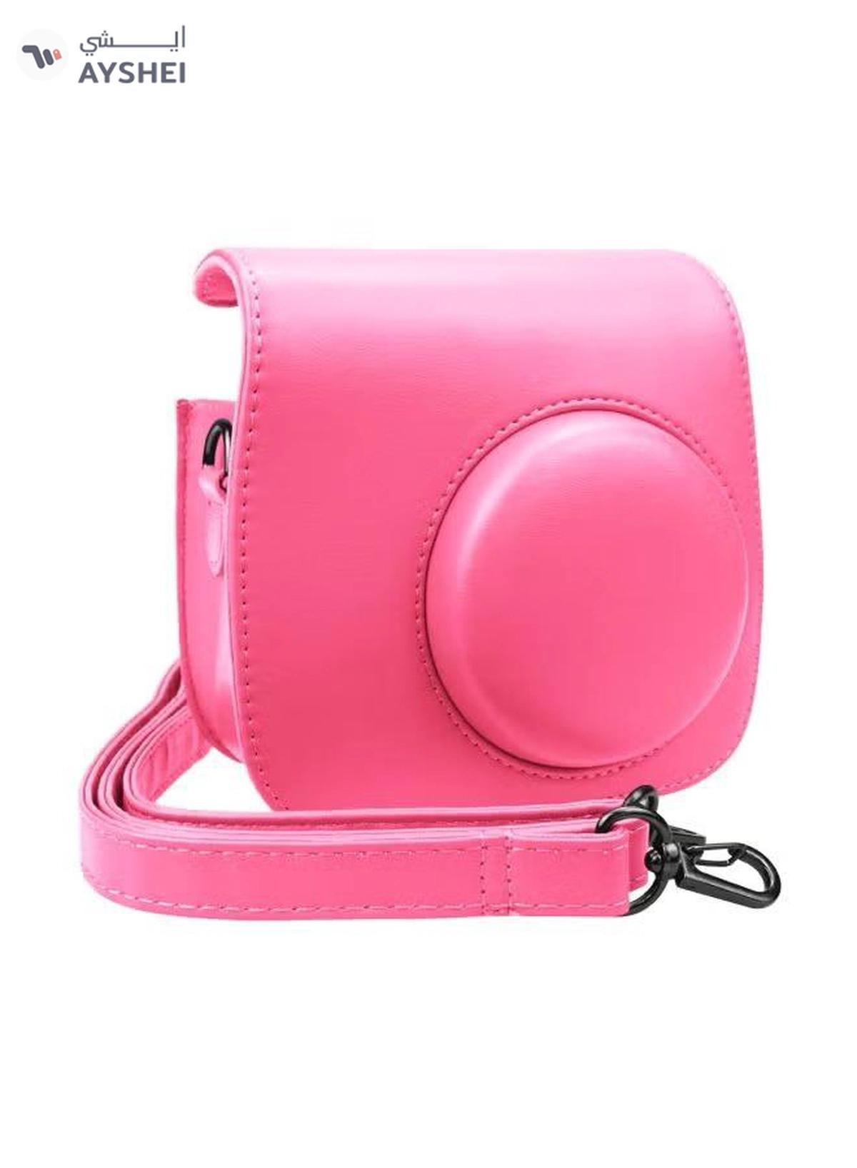 FUJIFILM Bag Case Cover With Strap For Fuji Film Instax Mini 9/8/8 Plus Pink-0-portrait