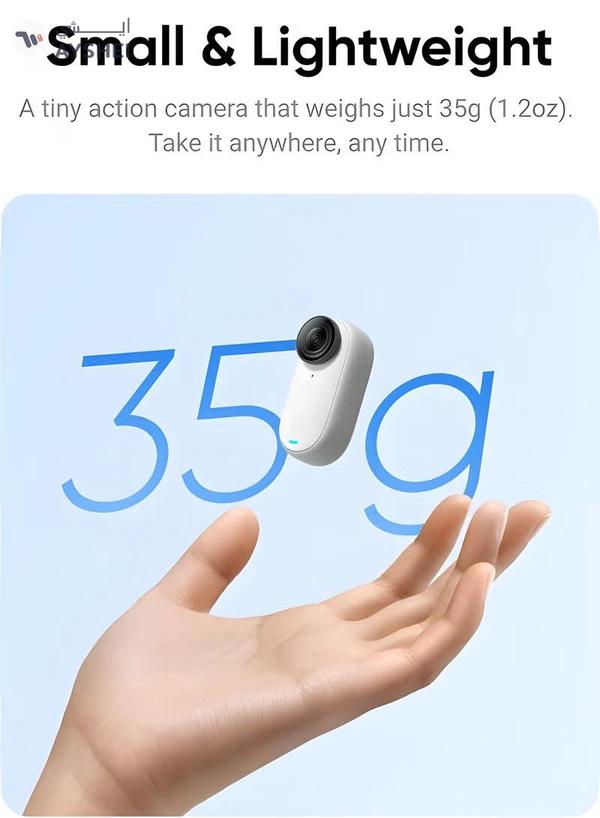 Insta360 Go 3 64GB Small And Lightweight Action Camera Hands-Free POV Mount Anywhere Stabilization Multifunctional Action Pod Waterproof For Travel, Sports Vlog