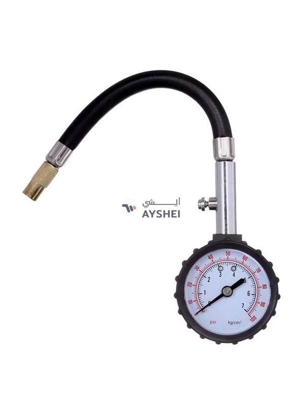 Generic Air Pressure Gauge With Flexible Hose