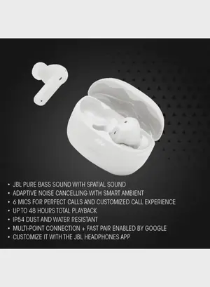 JBL Tune Beam 2 True Wireless Noise Cancelling Earbuds
