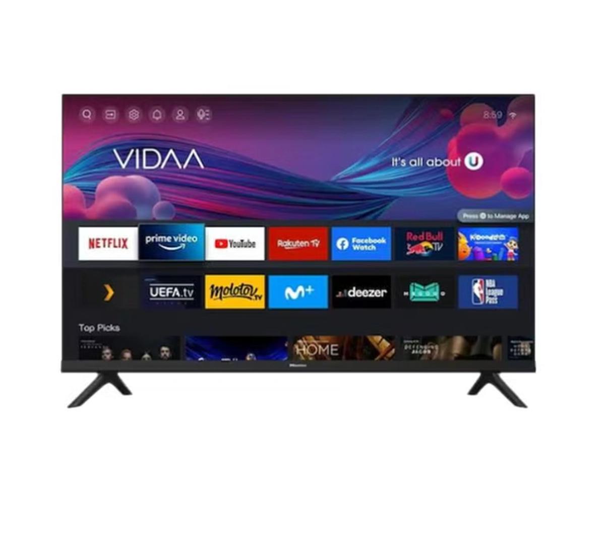Hisense 32 Inch HD Smart TV, with Natural Colour Enhancer, DTS Virtual X, VIDAA U5 OS, Youtube, Netflix, Freeview Play & WiFi (2021 NEW) 32A4G Black-3-3