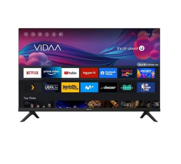 Hisense 32 Inch HD Smart TV, with Natural Colour Enhancer, DTS Virtual X, VIDAA U5 OS, Youtube, Netflix, Freeview Play & WiFi (2021 NEW) 32A4G Black