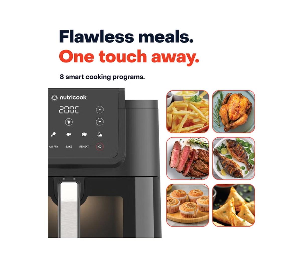 Nutricook Air Fryer Slim XL,7.6L, 2.4KG, Extra-Large Basket-3-3