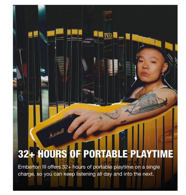 Marshall Emberton III Portable Bluetooth Speaker