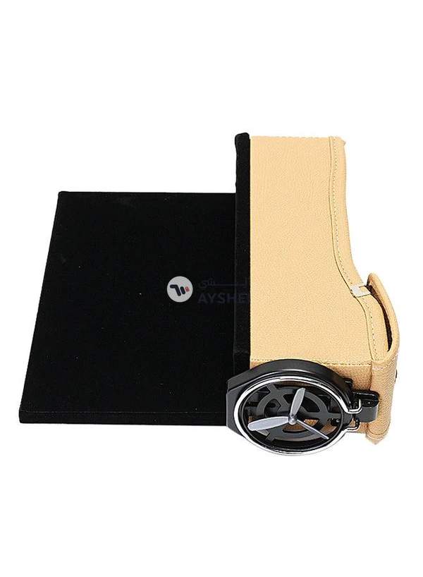 Sharpdocar Leather Car Seat Gap Storage Box