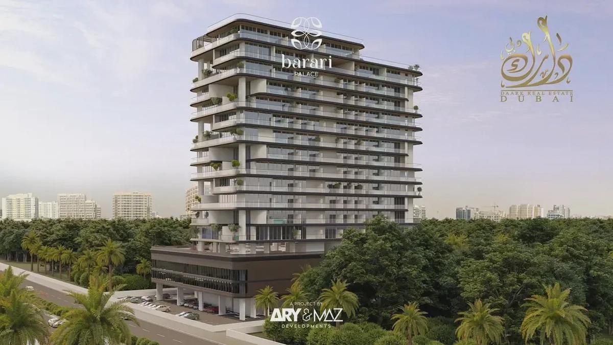 Furnished 1BR Apartment | Barari Palace Majan | Balcony & Pool Access | Park and City Views-0-landscape