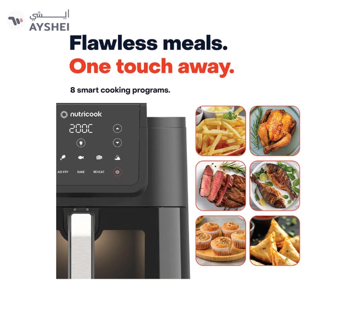 nutricook Air Fryer Slim XL,7.6L, 2.4KG, Extra-Large Basket-4-4