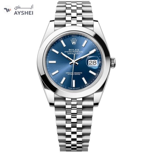 Rolex Oyster Perpetual Datejust 41mm Blue Dial Jubilee Bracelet