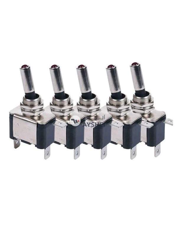 Generic 5-Piece On-Off LED Light Toggle Rocker Switch Set