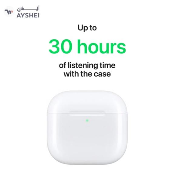 Apple AirPods 4 Wireless Earbuds, Bluetooth Headphones, Personalized Spatial Audio, Sweat and Water Resistant