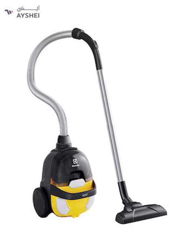 Electrolux CompactGo Bagless Canister Vacuum Cleaner, Light Weight With 2-In-1 Performance Nozzle, Hygienic HEPA Filter For Clean And Healthy Home, Easy-Empty Dust Container, Ideal For Home 1500 W Z1230 Sunflower Yellow/Black