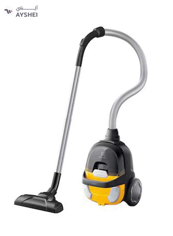 Electrolux CompactGo Bagless Canister Vacuum Cleaner, Light Weight With 2-In-1 Performance Nozzle, Hygienic HEPA Filter For Clean And Healthy Home, Easy-Empty Dust Container, Ideal For Home 1500 W Z1230 Sunflower Yellow/Black