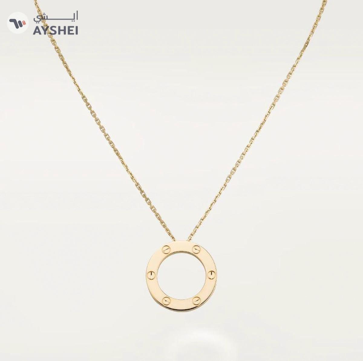 CARTIER LOVE pendant - Yellow gold, LOVE necklace, 18K yellow gold-6-6