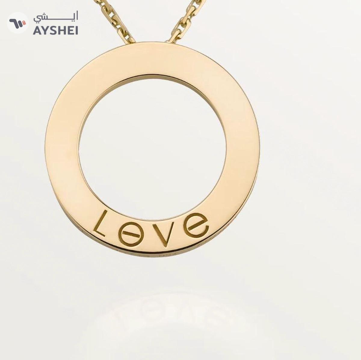 CARTIER LOVE pendant - Yellow gold, LOVE necklace, 18K yellow gold-8-8