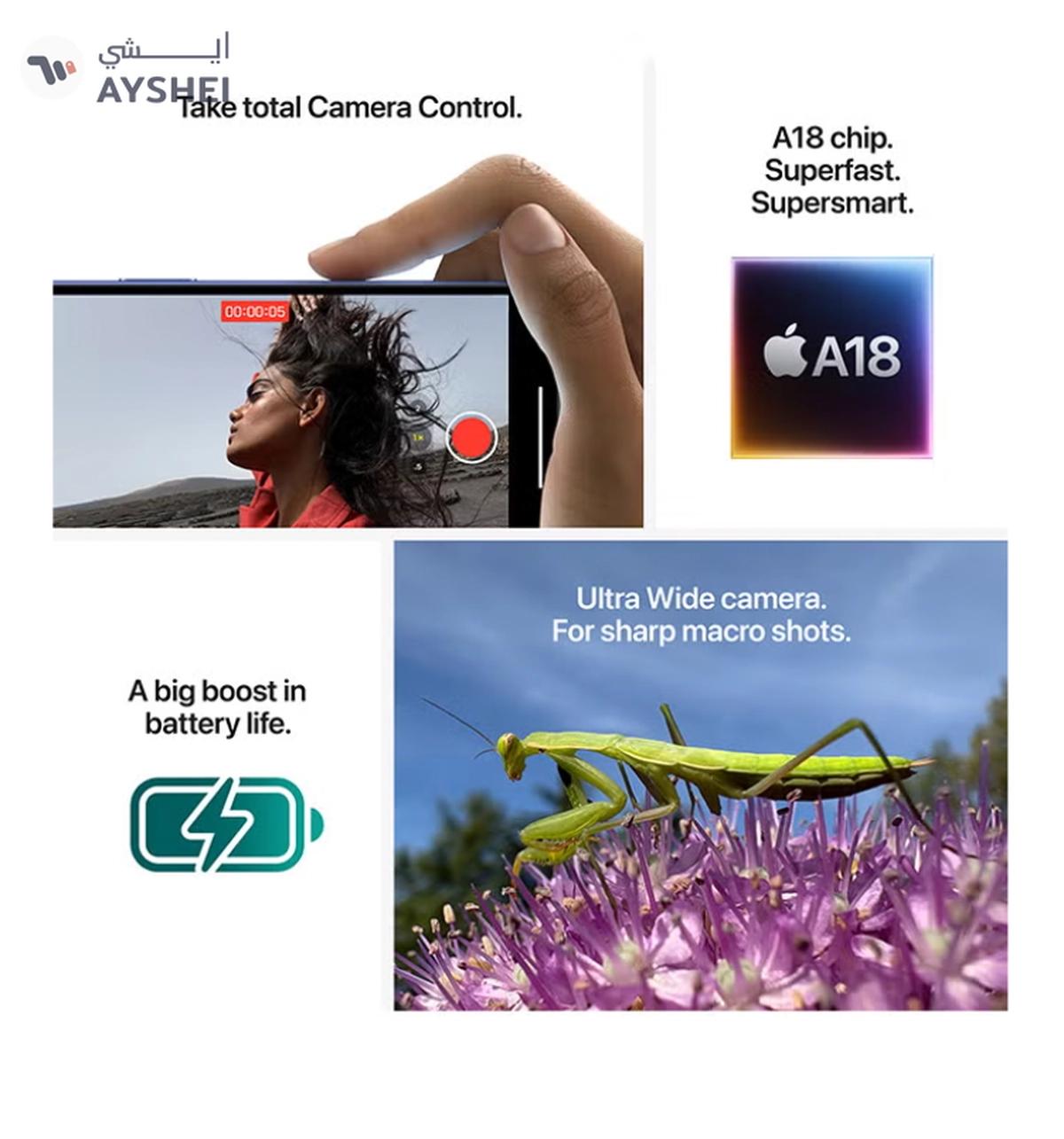 Apple iPhone 16 128GB Black 5G With FaceTime - International Version-8-8