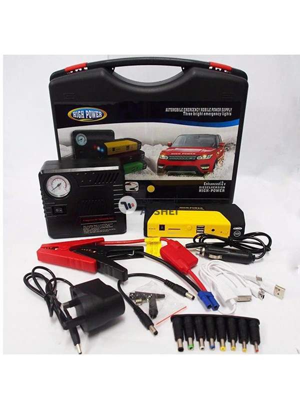 High Power Jump Starter With Air Compressor