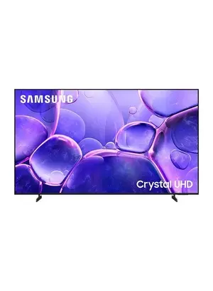 Samsung 65 Inch Crystal UHD TV, U8000F, 4K, Crystal Processor 4K, MetalStream Design, Knox Security, Endless Free Content, Smart TV, UA65U8000FUXZN (2025 - UAE Version) U8000F BLACK