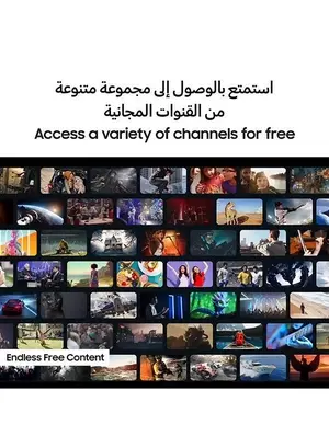 Samsung 65 Inch Crystal UHD TV, U8000F, 4K, Crystal Processor 4K, MetalStream Design, Knox Security, Endless Free Content, Smart TV, UA65U8000FUXZN (2025 - UAE Version) U8000F BLACK