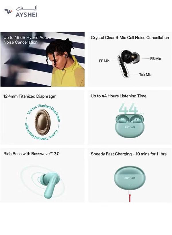 OnePlus Buds Nord 3 Pro Soft Jade