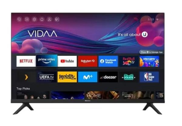 Hisense 32 Inch HD Smart TV, with Natural Colour Enhancer, DTS Virtual X, VIDAA U5 OS, Youtube, Netflix, Freeview Play & WiFi (2021 NEW) 32A4G Black