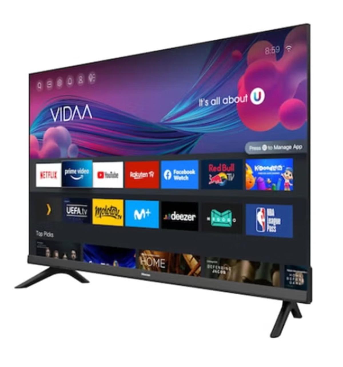 Hisense 32 Inch HD Smart TV, with Natural Colour Enhancer, DTS Virtual X, VIDAA U5 OS, Youtube, Netflix, Freeview Play & WiFi (2021 NEW) 32A4G Black-2-2
