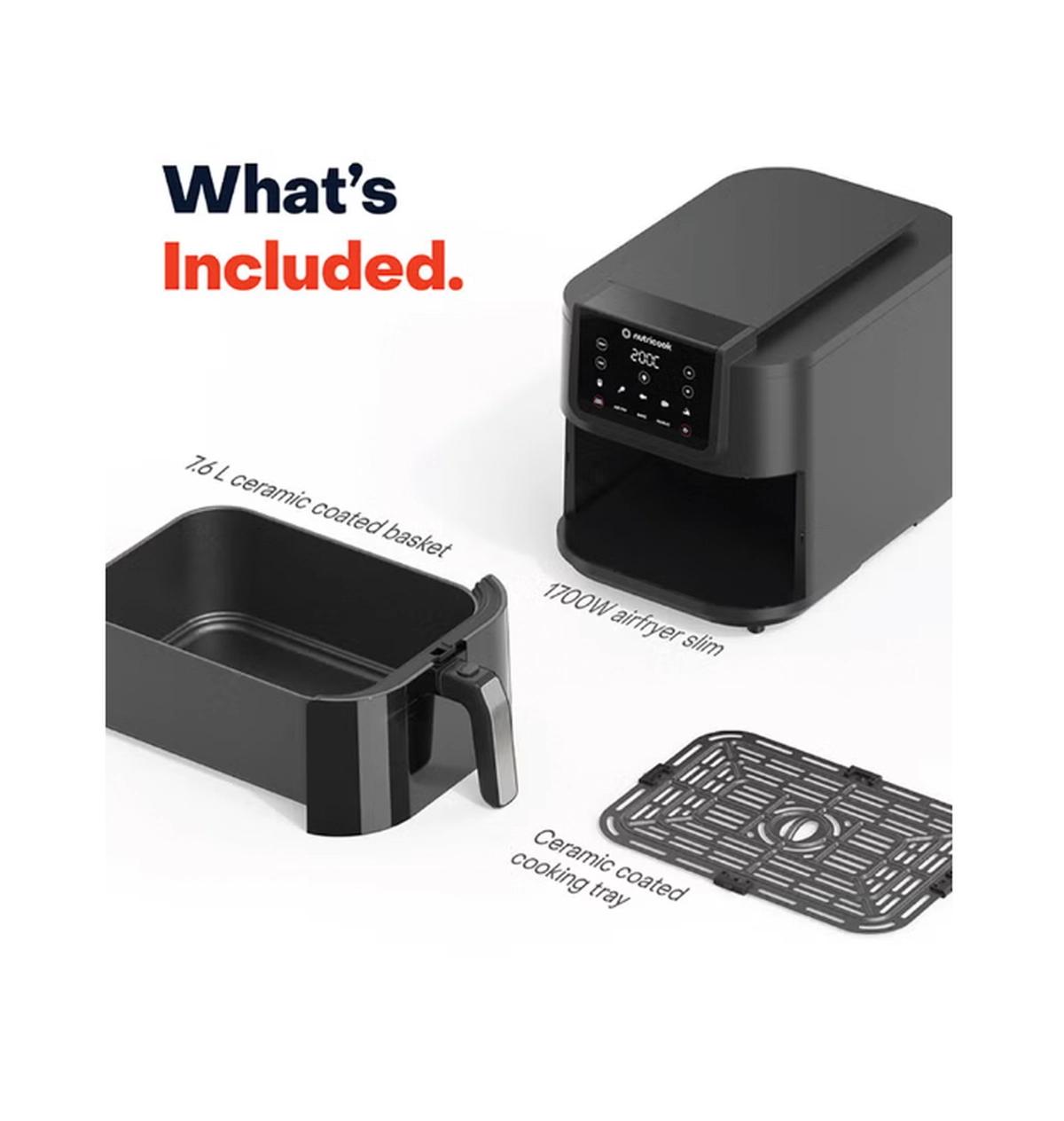 Nutricook Air Fryer Slim XL,7.6L, 2.4KG, Extra-Large Basket-2-2