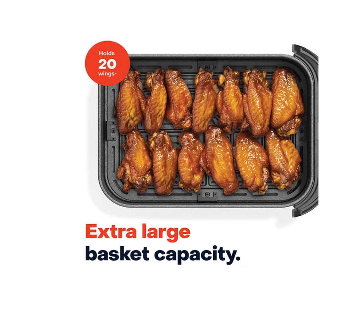 Nutricook Air Fryer Slim XL,7.6L, 2.4KG, Extra-Large Basket-1-1