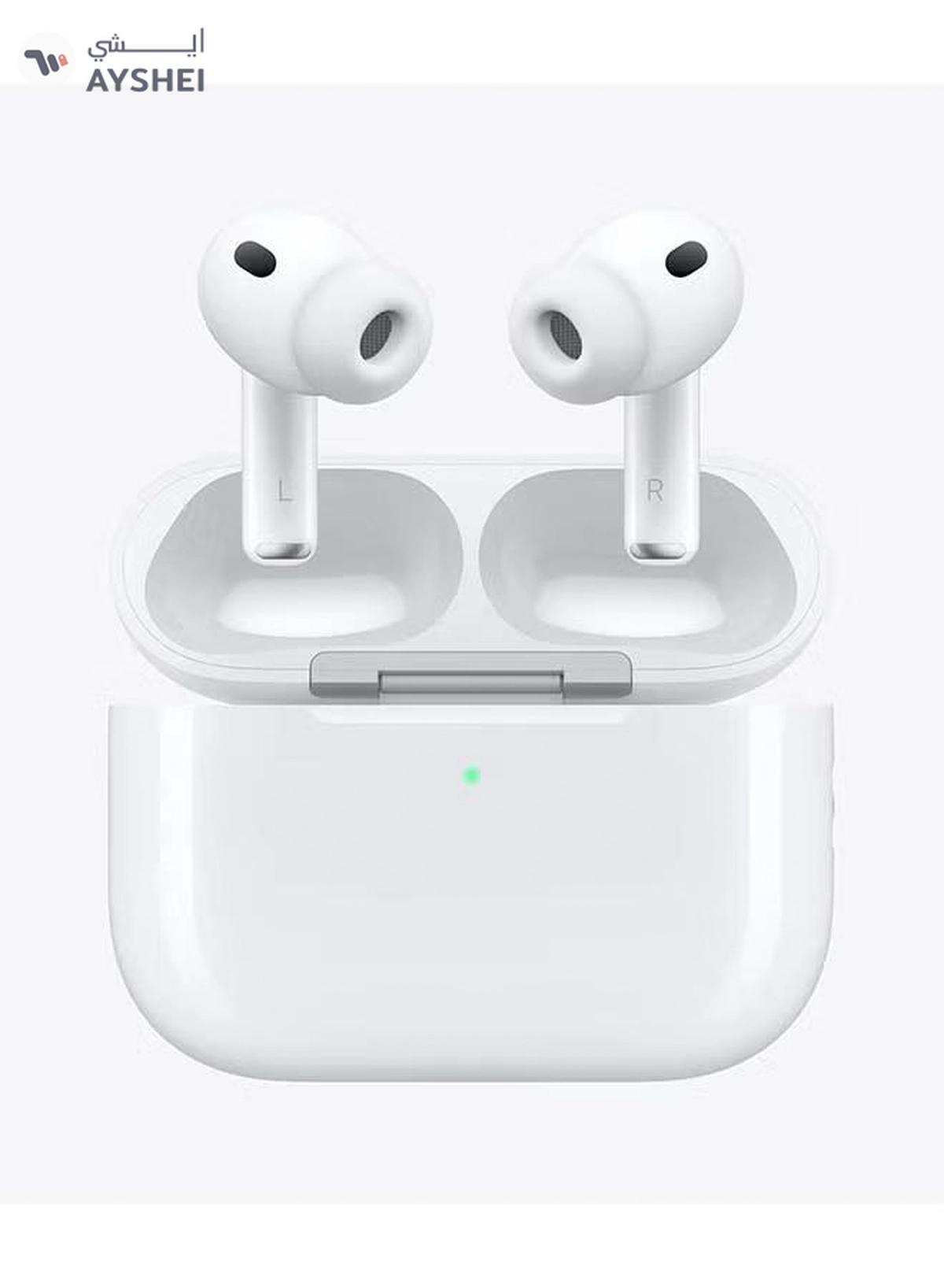 Apple AirPods Pro 3 Wireless Earbuds, Bluetooth Headphones, Active Noise Cancellation, Hearing Test, Hearing Aid,Hearing Protection features, Heart rate sensing during workouts, Live Translation, High-Fidelity Sound, H2 Chip, USB-C Charging - White-3-3