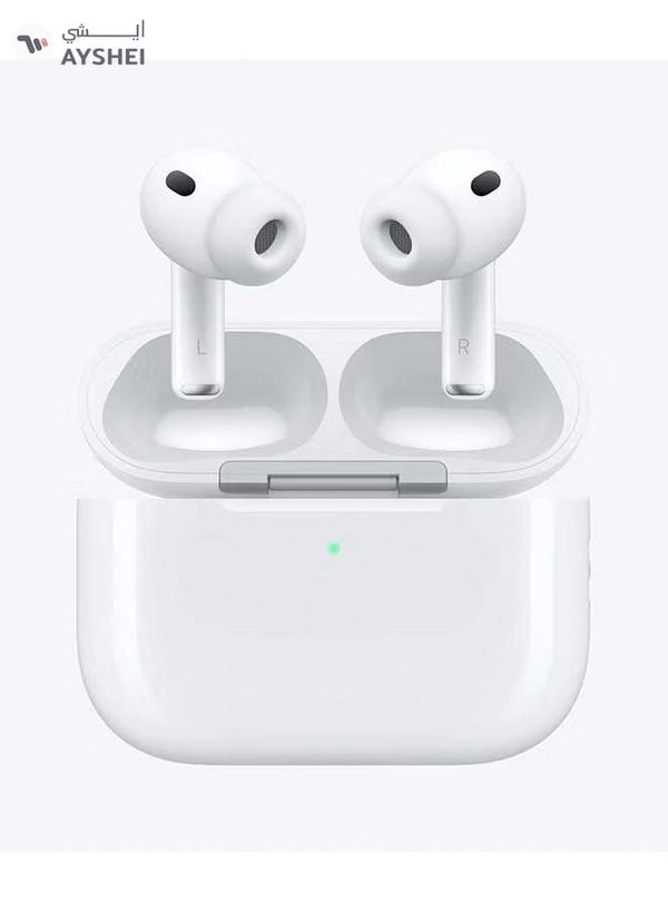 Apple AirPods Pro 3 Wireless Earbuds, Bluetooth Headphones, Active Noise Cancellation, Hearing Test, Hearing Aid,Hearing Protection features, Heart rate sensing during workouts, Live Translation, High-Fidelity Sound, H2 Chip, USB-C Charging - White