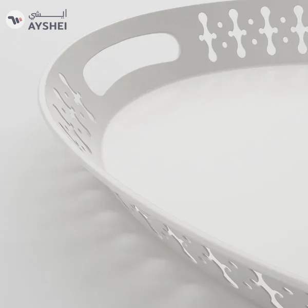 ROMANTISK White Serving Tray - 52x39 cm