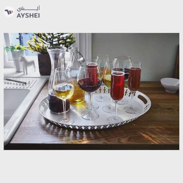 ROMANTISK White Serving Tray - 52x39 cm