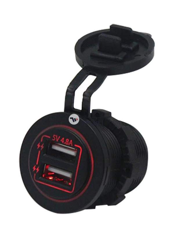 Generic Dual USB Charger Socket Waterproof Power Outlet