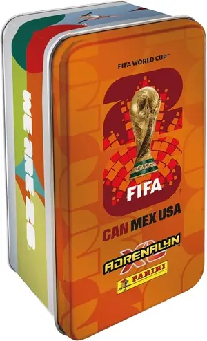 Panini Adrenalyn XL FIFA World Cup 2026 Official Trading Cards Collectible Football Card Game - Classic Tin (Assorted)