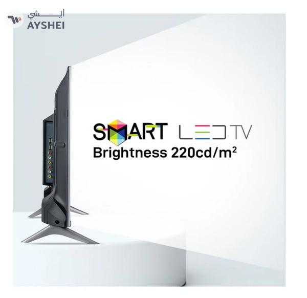 Geepas 32 Inch HD Smart LED TV With Remote Control, HDMI And USB Ports, Head Phone Jack, PC Audio In ,Wi-Fi, Android 14.0 With E-Share,YouTube Etc GLED3202SCHD Black