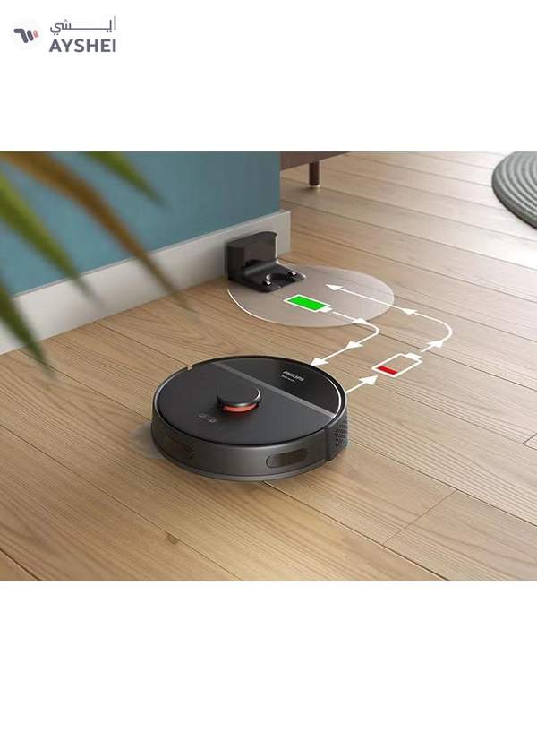 Philips HomeRun 3000 Series Aqua Vacuum And Mop Robot 350 ml XU3000/01 Black