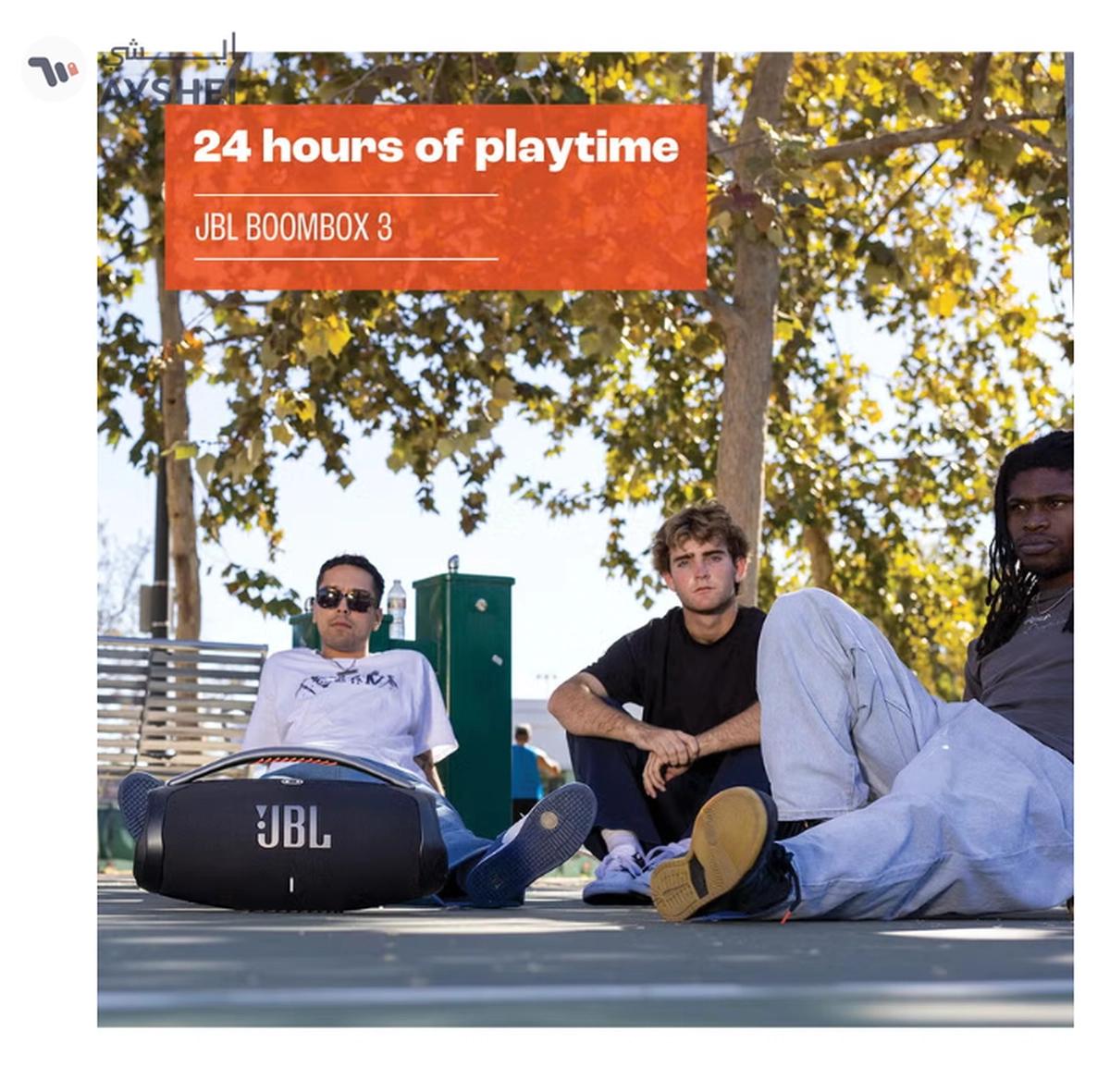 JBL Boombox 3 Portable Speaker With Massive Signature Pro Sound Black-5-5