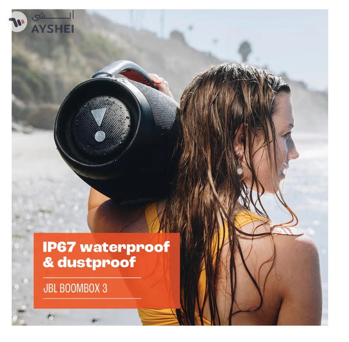 JBL Boombox 3 Portable Speaker With Massive Signature Pro Sound Black-6-6