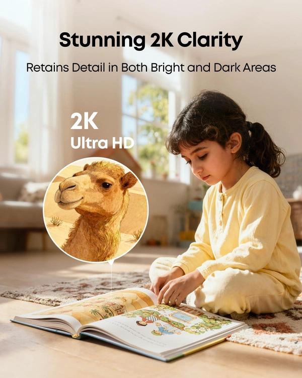 eufy Security 2K Indoor Cam Pan & Tilt, Home Security Indoor Camera