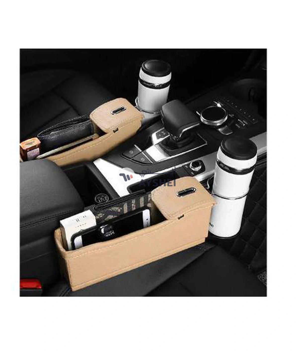 Deo King 2-Piece Multifunctional Seat Gap Storage Box Beige-1-1
